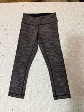 Size 2 Lululemon Wunder Under Crop Legging We Are From Space Black Size 2